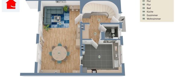 3 غرف نوم تاون هاوس في Steinfurt, Germany رقم 194597 20