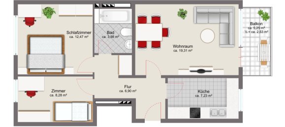 3 rooms Apartment in Munich, Germany No. 369682 13