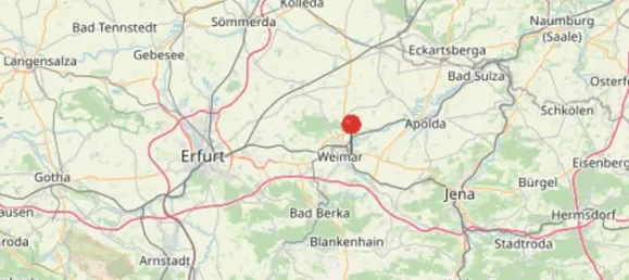 Квартира с 2 спальнями в Веймар, Германия № 54376 12