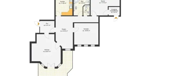 Квартира с 2 спальнями в Веймар, Германия № 54376 14