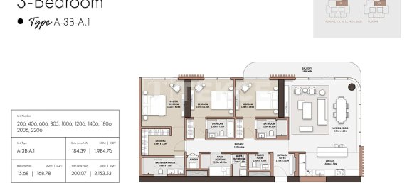 5 chambres penthouse à vendre à Dubai Design District, Dubai, UAE № 187024 10