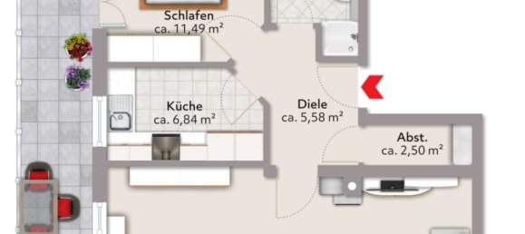 Apartamento de 1 dormitorio en Traunstein, Germany No. 276186 11