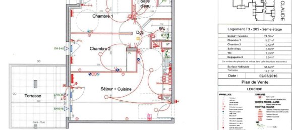 Квартира с 2 спальнями в Сент-Этьен, Франция № 348641 11