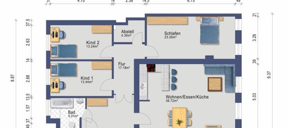 4-Zimmer Wohnung in Schleswig-Flensburg, Germany, Nr. 81664 22