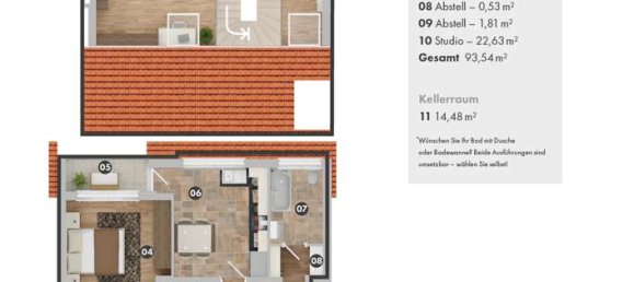 2 غرف نوم منزل ذو طابقين في Munster, Germany رقم 356007 4