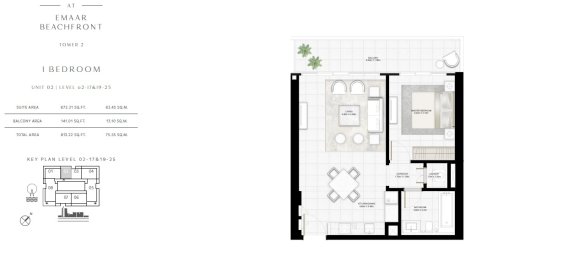 1 bedroom Apartment in SUNRISE BAY, Dubai Harbour, UAE No. 59007 14