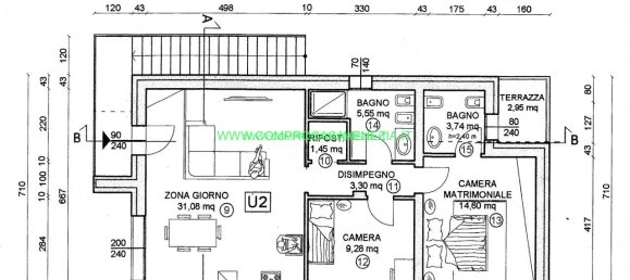 3 rooms Apartment in Venice, Italy No. 5650 8