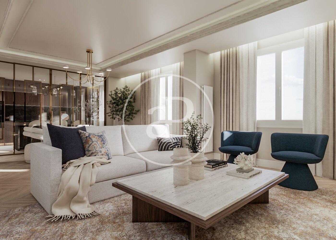 Квартира с 3 спальнями в Мадрид, Испания № 122318