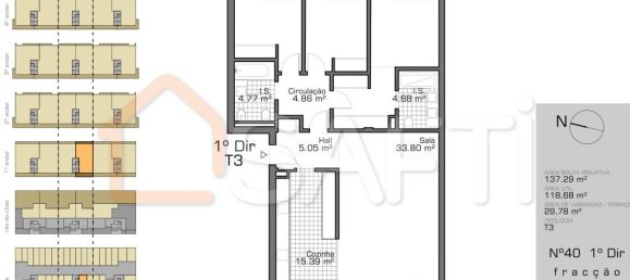 Дуплекс с 3 спальнями в Монтижу, Португалия № 142437 16