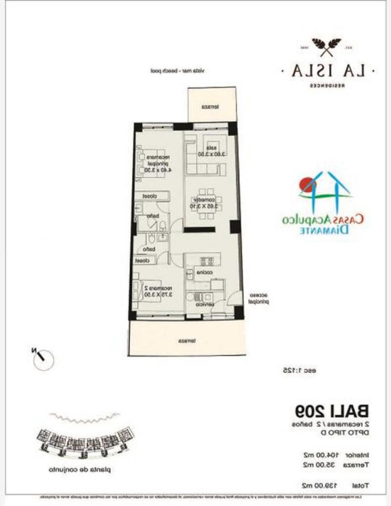 2 Schlafzimmer Wohnung in Guerrero, Mexico, Nr. 152449