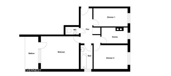 Apartamento T2 em Offenbach, Germany N.º 269726 10