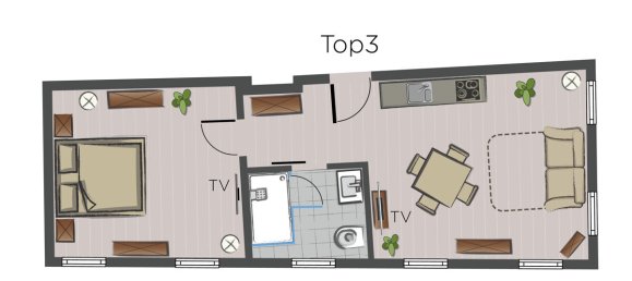 Квартира с 2 комнатами в Раурис, Австрия № 169385 12