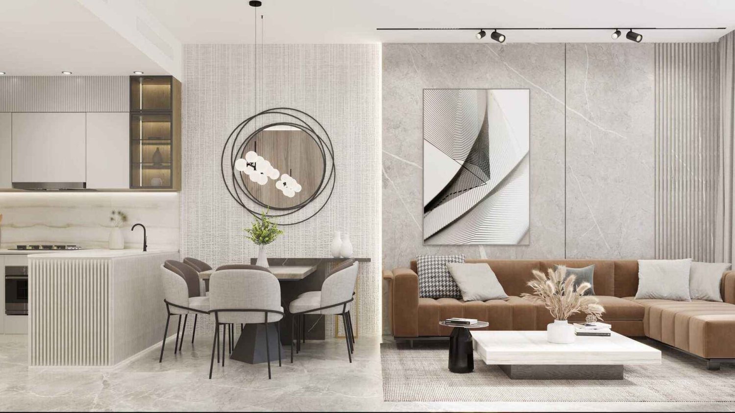 Квартира с 4 спальнями в Ocean Pearl, Дубай, ОАЭ № 63344