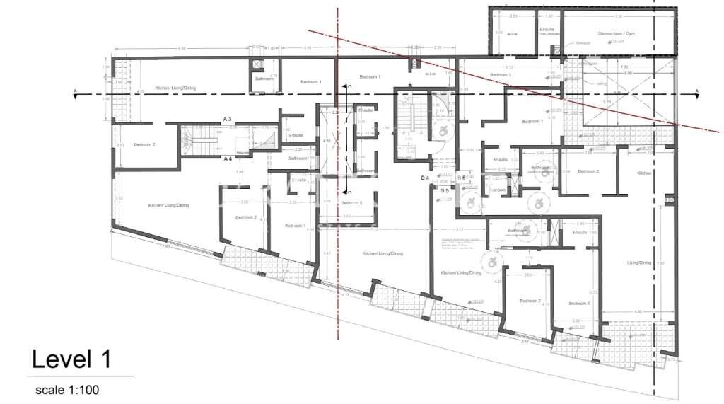 2 Schlafzimmer Wohnung in Mellieha, Malta, Nr. 1300