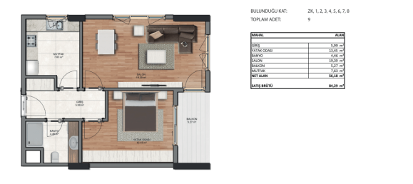 2 rooms Penthouse in Küçükçekmece, Turkey No. 9847 17