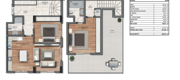 2 rooms Penthouse in Küçükçekmece, Turkey No. 9847 30