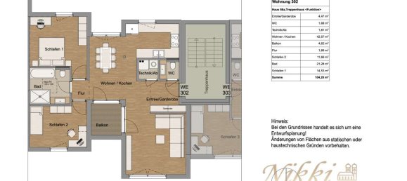 2 Schlafzimmer Penthouse in München, Germany, Nr. 318807 10