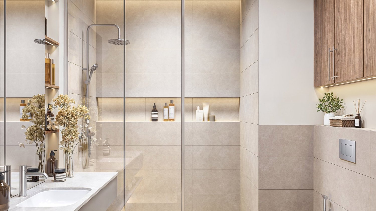 Apartamento de 1 dormitorio en LANA, Town Square, UAE No. 62806