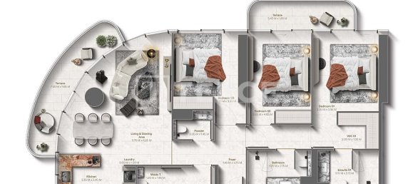 2 dormitorios apartamento en venta en Ras Al Khaimah, UAE № 184270 3