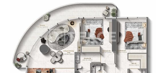 2 dormitorios apartamento en venta en Ras Al Khaimah, UAE № 184270 6