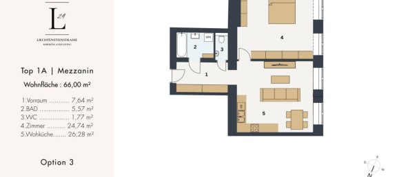 3-Zimmer Penthouse in Alsergrund, Austria, Nr. 185080 14