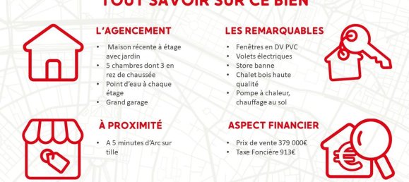 5 غرف نوم منزل في Arc-sur-Tille, France رقم 334900 3