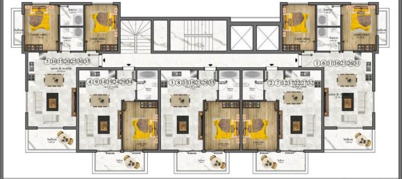 Apartamento de 1+1 en Avsallar, Turkey No. 31400 19