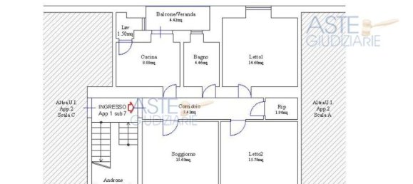 4 rooms Apartment in Catania, Italy No. 200236 23