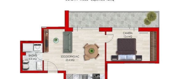 2-salle Appartement à Rome, Italy No. 16906 18