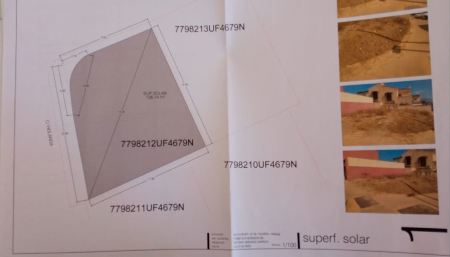  قطعة أرض في Pizarra, Spain 128متر مربع رقم 161807