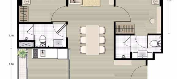 2 bedrooms Condo in Watthana, Thailand No. 4436 17