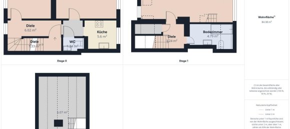 Дуплекс с 1 спальней в Киль, Германия № 362959 19
