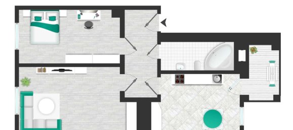 Apartamento de 1 dormitorio en Leipzig, Germany No. 84059 14