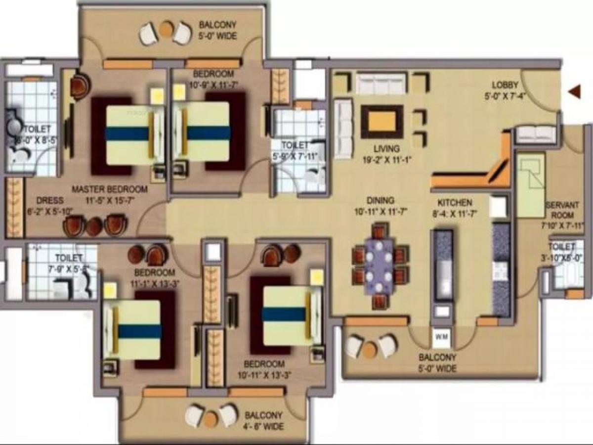 4 bedrooms House in Gurgaon, India No. 48748