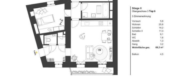 3-salle Appartement à Vienna, Austria No. 2911 14