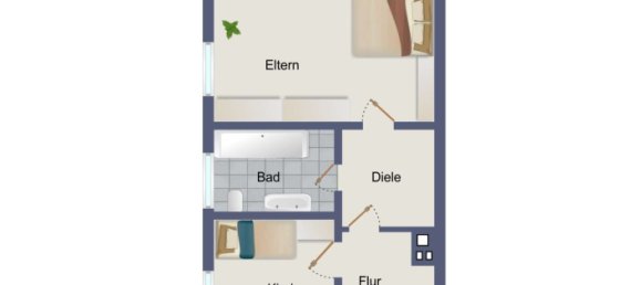 Таунхаус с 2 спальнями в Леверкузен, Германия № 59342 11
