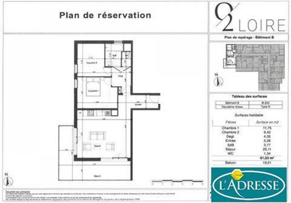 2 bedrooms Condo in Tours, France No. 15407