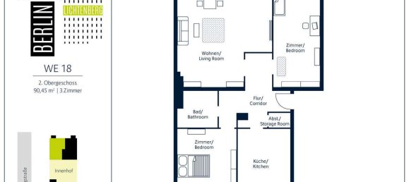 3-Zimmer Wohnung in Rummelsburg, Germany, Nr. 88204 2