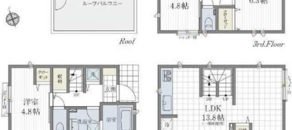 3 Schlafzimmer Haus in Tokyo, Japan, Nr. 6844 2