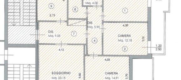 Квартира с 6 комнатами в Пезаро, Италия № 276642 33