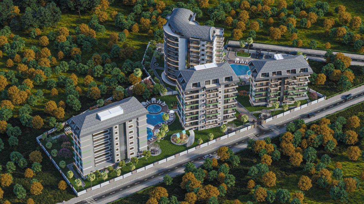 Пентхаус с 2 комнатами в Авсаллар, Турция № 43988