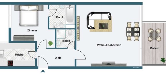 1 غرف نوم شقة في Frankfurt am Main, Germany رقم 108062 18
