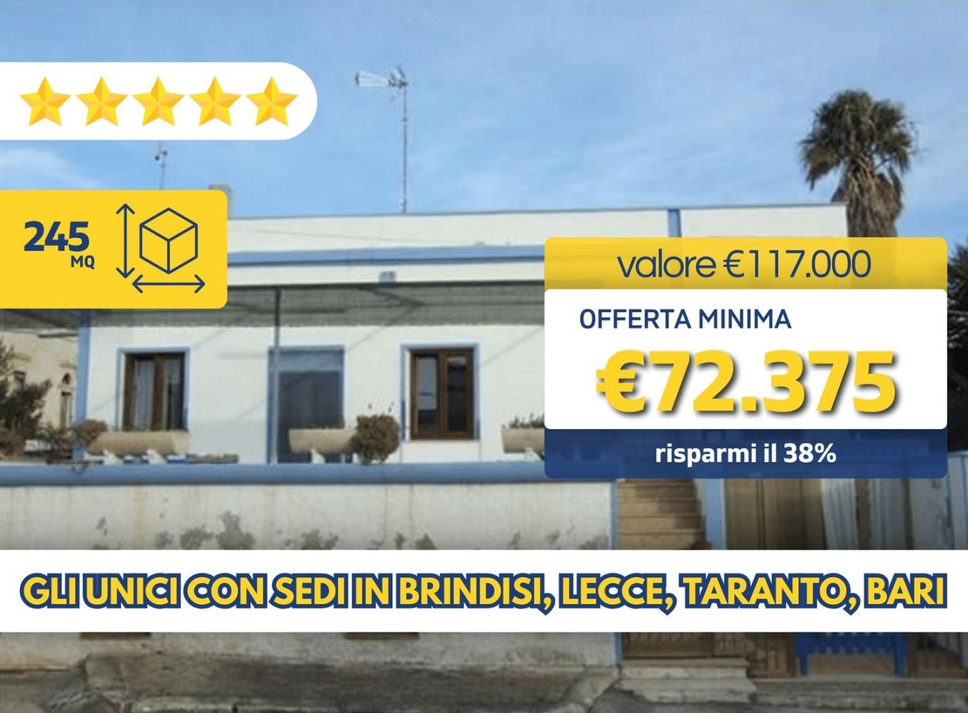 4 غرف نوم شقة في Alliste, Italy رقم 395502