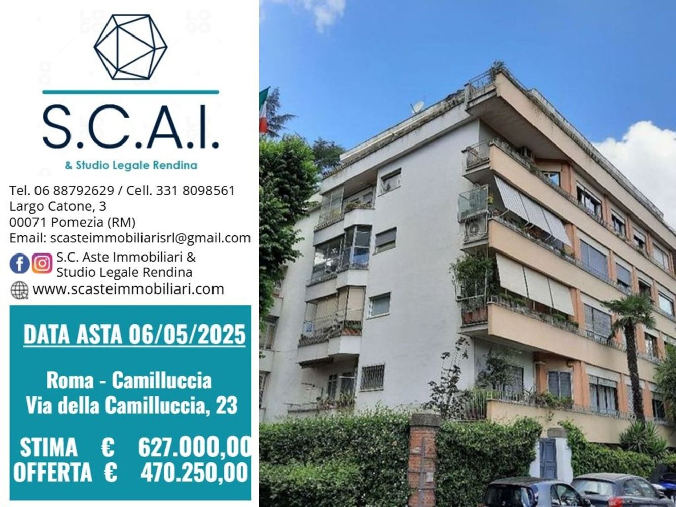 5 rooms Apartment in Rome, Italy No. 185651