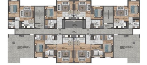 Квартира с 2 комнатами в Эсеньюрт, Турция № 30056 17