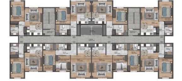 Квартира с 2 комнатами в Эсеньюрт, Турция № 30056 18