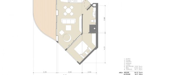 1 Schlafzimmer Eigentumswohnung in SOLE MIO Condominium Phuket, Thailand, Nr. 30345 20