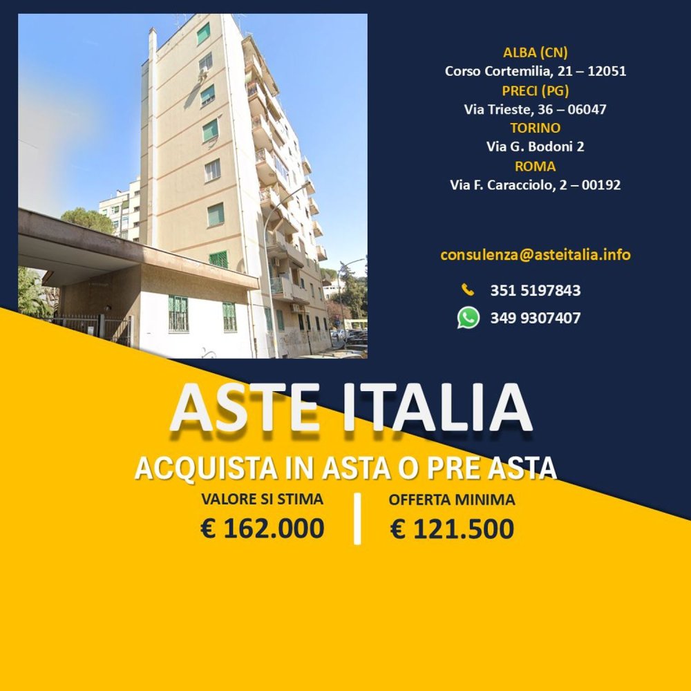 3 rooms Apartment in Rome, Italy No. 8868