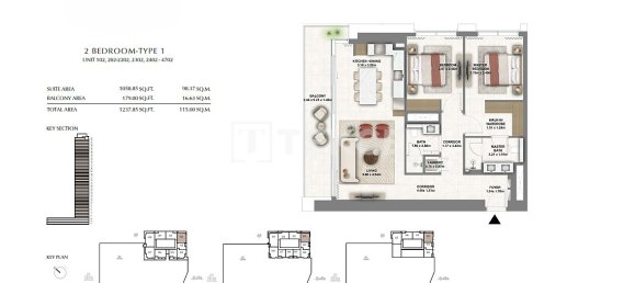 2 chambres appartement à vendre à Dubai, UAE № 111807 21