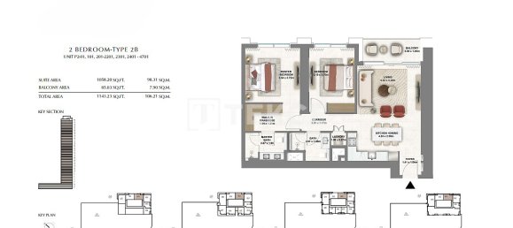2 chambres appartement à vendre à Dubai, UAE № 111807 23
